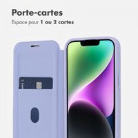 imoshion Bookcase transparente avec MagSafe Apple iPhone 14 / 13 - Lilas