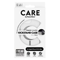 CARE by PanzerGlass Coque Kickstand MagSafe Apple iPhone 16 Pro Max - Silver