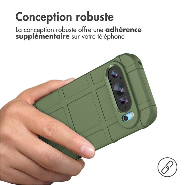 imoshion Coque Arrière Rugged Shield Google Pixel 9 / 9 Pro - Vert foncé