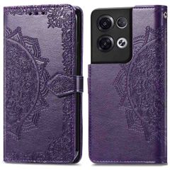 imoshion Etui de téléphone portefeuille Mandala Oppo Reno 8 Pro 5G - Violet