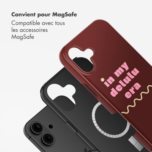Selencia Coque arrière Vivid avec MagSafe Apple iPhone 16 - Delulu