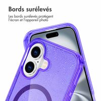 imoshion Coque Sparkle avec MagSafe iPhone 16 - Violet