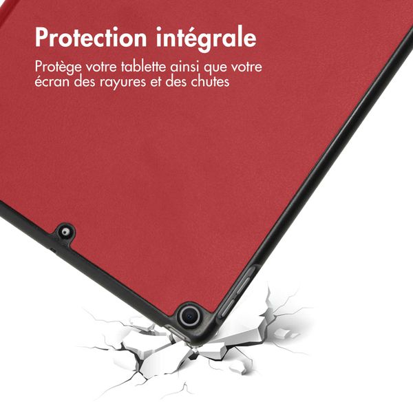 imoshion Coque tablette Trifold Apple iPad 9 (2021) 10.2 pouces / iPad 8 (2020) 10.2 pouces / iPad 7 (2019) 10.2 pouces - Rouge