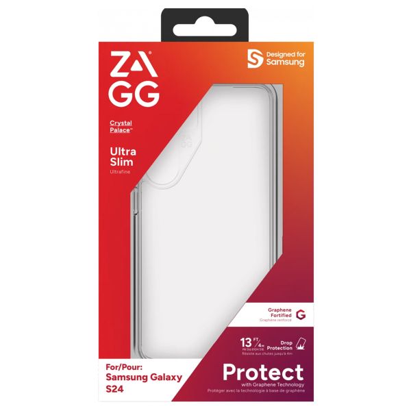 ZAGG Coque Crystal Palace Samsung Galaxy S24 - Clear
