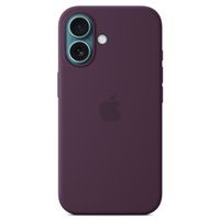 Apple Coque en silicone MagSafe Apple iPhone 16 - Plum