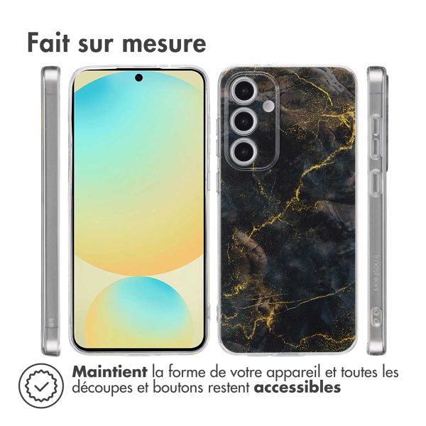 imoshion Coque Design Samsung Galaxy S24 FE - Black Marble