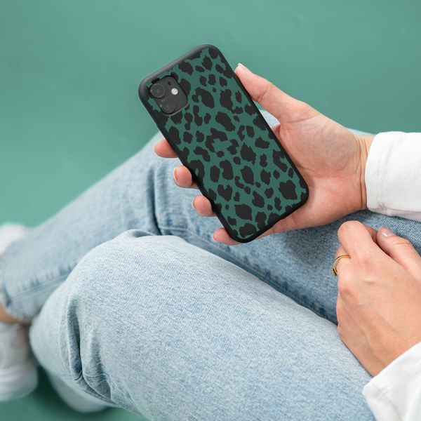 imoshion Coque Design Samsung Galaxy S23 Ultra - Léopard - Vert / Noir