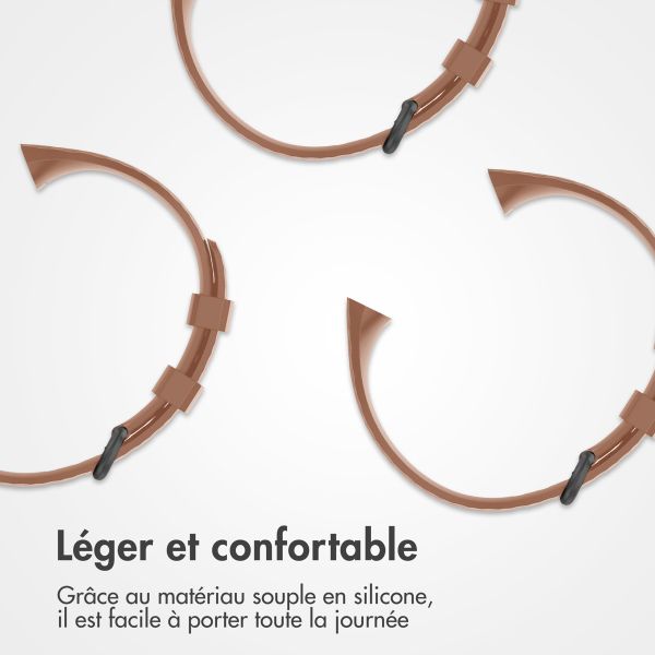 imoshion Bracelet silicone Fitbit Charge 3 / 4 - Marron