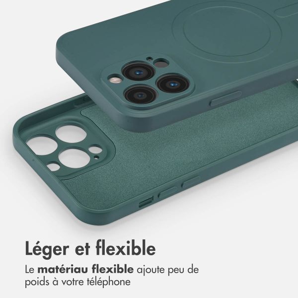 imoshion Coque Couleur avec MagSafe iPhone 13 Pro Max - Vert foncé