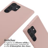 imoshion ﻿Coque en silicone avec cordon Samsung Galaxy S23 Ultra - Sand Pink