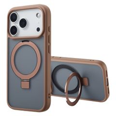 Accezz Coque Ring Stand avec MagSafe Apple iPhone 17 Pro Max - Marron
