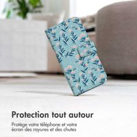 imoshion ﻿Étui de téléphone portefeuille Design Samsung Galaxy A51 - Blue Flowers