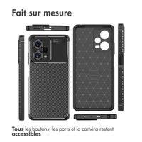 imoshion Coque silicone Carbon Xiaomi Redmi Note 12 Pro - Noir