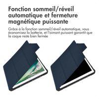 Accezz Coque tablette Rugged Trifold Apple iPad 6 (2018) 9.7 pouces / iPad 5 (2017) 9.7 pouces / Air 2 (2014)/Air 1 (2013) - Bleu foncé