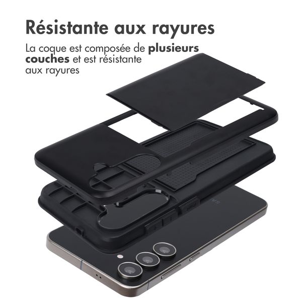 imoshion Coque arrière avec porte-cartes Samsung Galaxy S25 FE - Noir