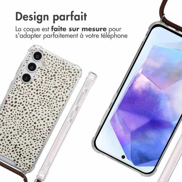 imoshion Coque Design avec cordon Samsung Galaxy A55 - Desert Dots