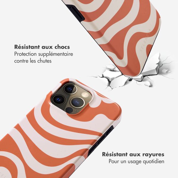 Selencia Coque arrière Vivid Tough iPhone 15 Pro Max - Dream Swirl Orange