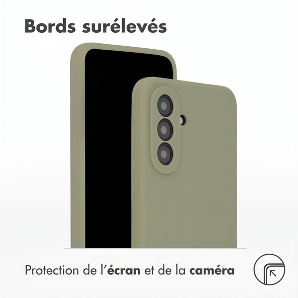 Accezz Coque Liquid Silicone Samsung Galaxy A37 (5G) - Cooper Green