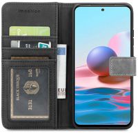 imoshion Étui de téléphone portefeuille Xiaomi Redmi Note 10 Pro-Gris