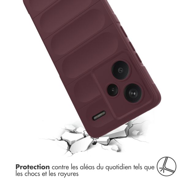 imoshion Coque arrière EasyGrip Xiaomi Redmi Note 13 Pro Plus (5G) - Aubergine