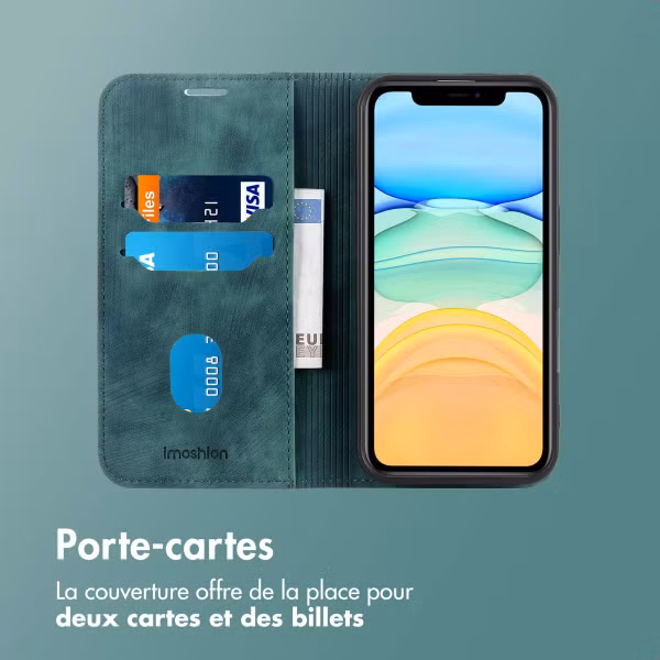 imoshion Étui de téléphone portefeuille Slim Apple iPhone 11 - Vert