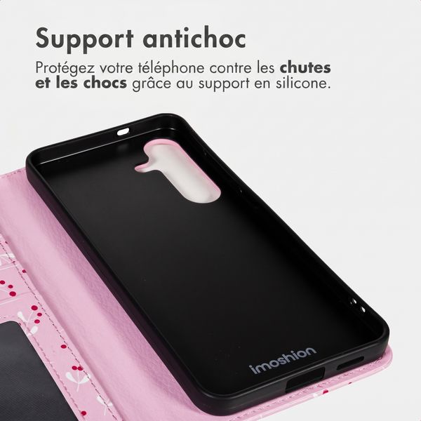 imoshion Étui de télephone portefeuille Design Samsung Galaxy S25 - Blush Berries