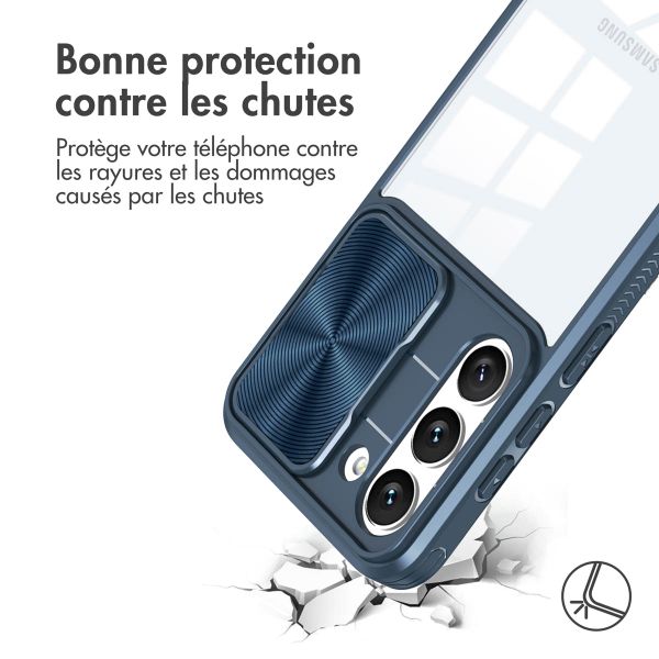 imoshion Coque arrière Camslider Samsung Galaxy S23 - Bleu foncé