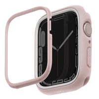 Uniq Moduo Coque Apple Watch avec Lunette interchangeable Apple Watch 4-9 / SE - 44/45 mm - Blush (Pink/White)