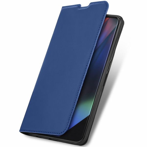 imoshion Étui de téléphone Slim Folio Oppo Find X3 Pro 5G -Bleu foncé