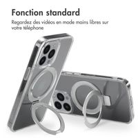 Accezz Coque Ring Stand avec MagSafe iPhone 13 Pro - Transparent