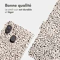 imoshion Étui de télephone portefeuille Design Samsung Galaxy A20e - Desert Dots