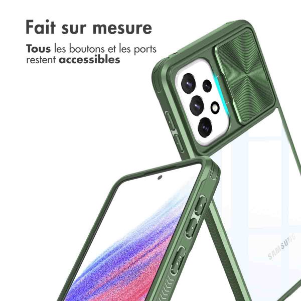 imoshion Coque arrière Camslider Samsung Galaxy A53 - Vert foncé