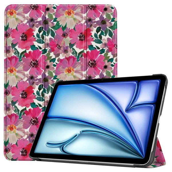 imoshion Coque tablette Design iPad Air 13 pouces (2024) M2 - Floral Watercolor