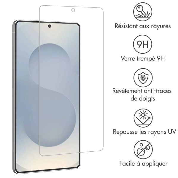 Accezz Protection d'écran en verre trempé Samsung Galaxy S25 Edge
