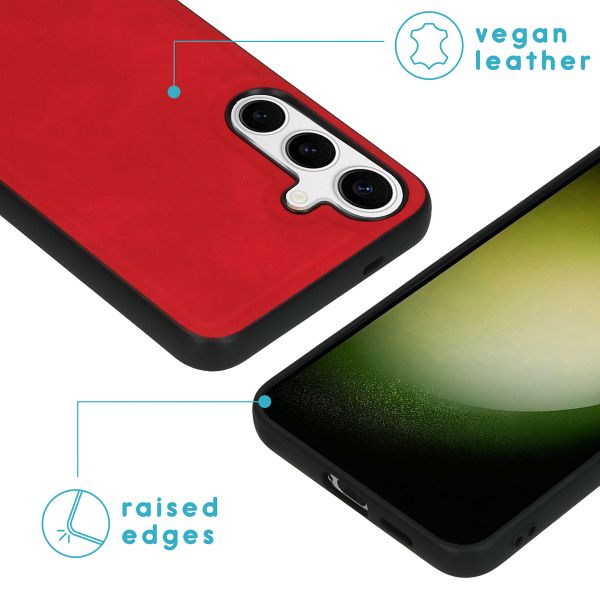 imoshion Etui de télephone luxe 2-en-1 amovible Samsung Galaxy S24 - Rouge