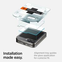 Spigen Protection d'écran en verre trempé GLAStR Fit 2 Paquets + Applicator Samsung Galaxy Z Flip 6 / Flip 7 FE