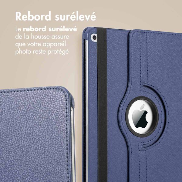 imoshion Coque tablette rotatif à 360° iPad 6 (2018) 9.7 pouces / iPad 5 (2017) 9.7 pouces - Bleu foncé