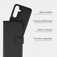 imoshion Étui portefeuille luxe 2-en-1 amovible Samsung Galaxy S25 FE - Noir
