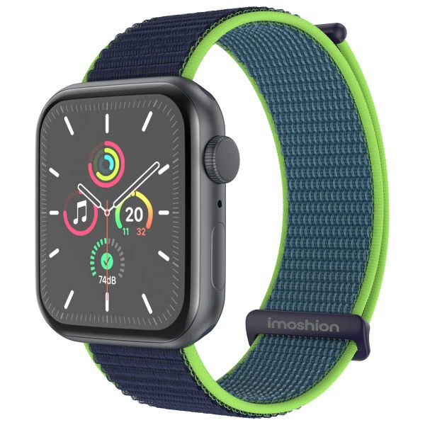 imoshion Bracelet en nylon Apple Watch Series 1 t/m 9 / SE (38/40/41 mm) | Series 10 / 11 (42 mm) - Lime