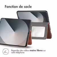 imoshion Étui de télephone portefeuille Samsung Galaxy Fold 7 - Marron