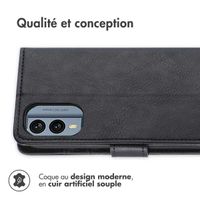 imoshion Étui de téléphone portefeuille Luxe Nokia X30 - Noir