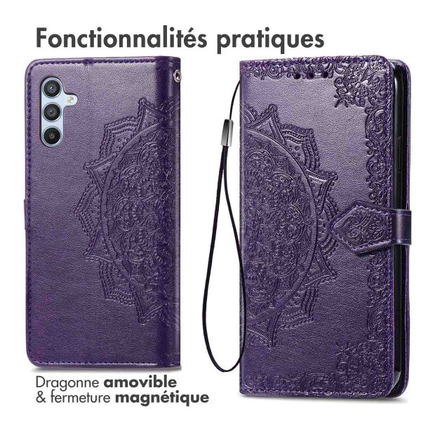 imoshion Etui de télephone Mandala Samsung Galaxy A26 - Violet
