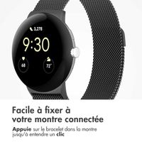 imoshion Bracelet magnétique milanais Google Pixel Watch 3 / 4 (45 mm) - Noir