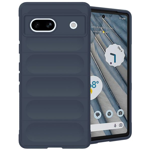 imoshion Coque arrière EasyGrip Google Pixel 7a - Bleu foncé