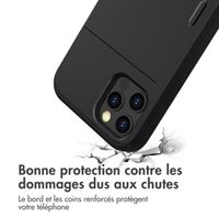 imoshion Coque arrière avec porte-cartes Apple iPhone 12 Pro Max - Noir