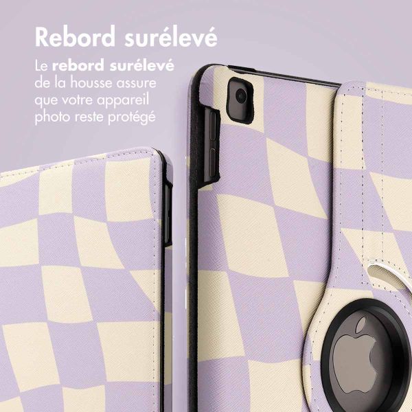 imoshion Coque tablette Design rotatif à 360° Apple iPad 9 (2021) 10.2 pouces / iPad 8 (2020) 10.2 pouces / iPad 7 (2019) 10.2 pouces - Dancing Cubes