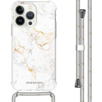 imoshion Coque Design avec cordon iPhone 13 Pro - White Marble