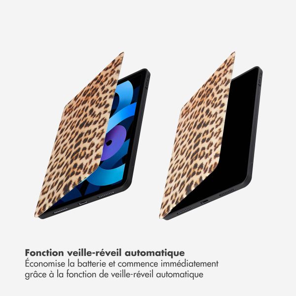 Selencia Coque tablette Vivid Apple iPad Air 11 pouces (2025) M3 / (2024) M2 / Air 5 (2022) / Air 4 (2020) - Wild Leo