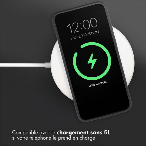 Accezz Coque Liquid Silicone Samsung Galaxy A57 (5G) - Noir