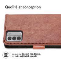 imoshion Étui de téléphone portefeuille Luxe Nokia G42 - Marron